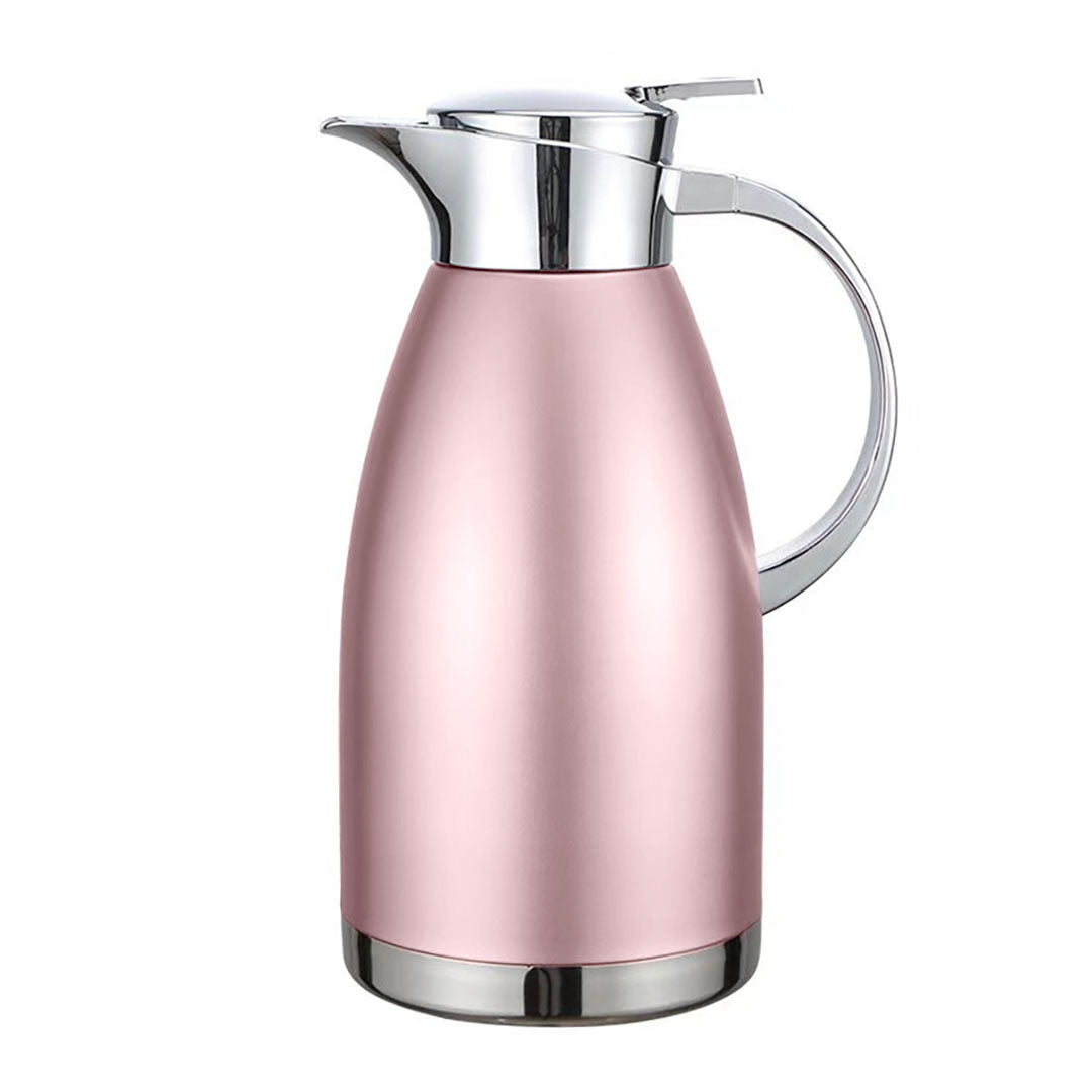 Soga Premium 1.8L Rose Color 3-Layer Vacuum Insulated Stainless Steel Flask  Ideal for Home and Office