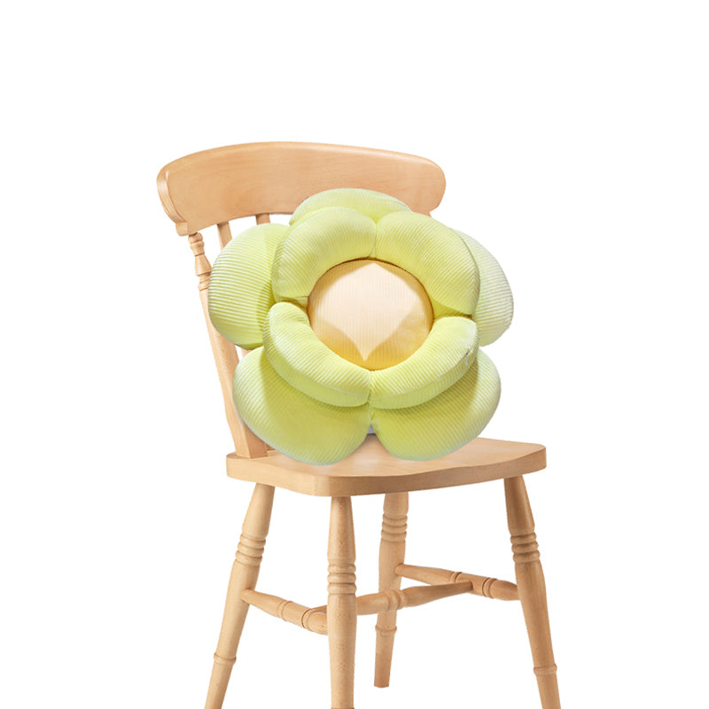 Green Double Flower Shape Cushion