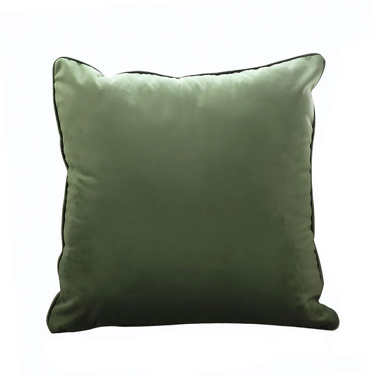 SubtleFoliage Green Velvet Cushion