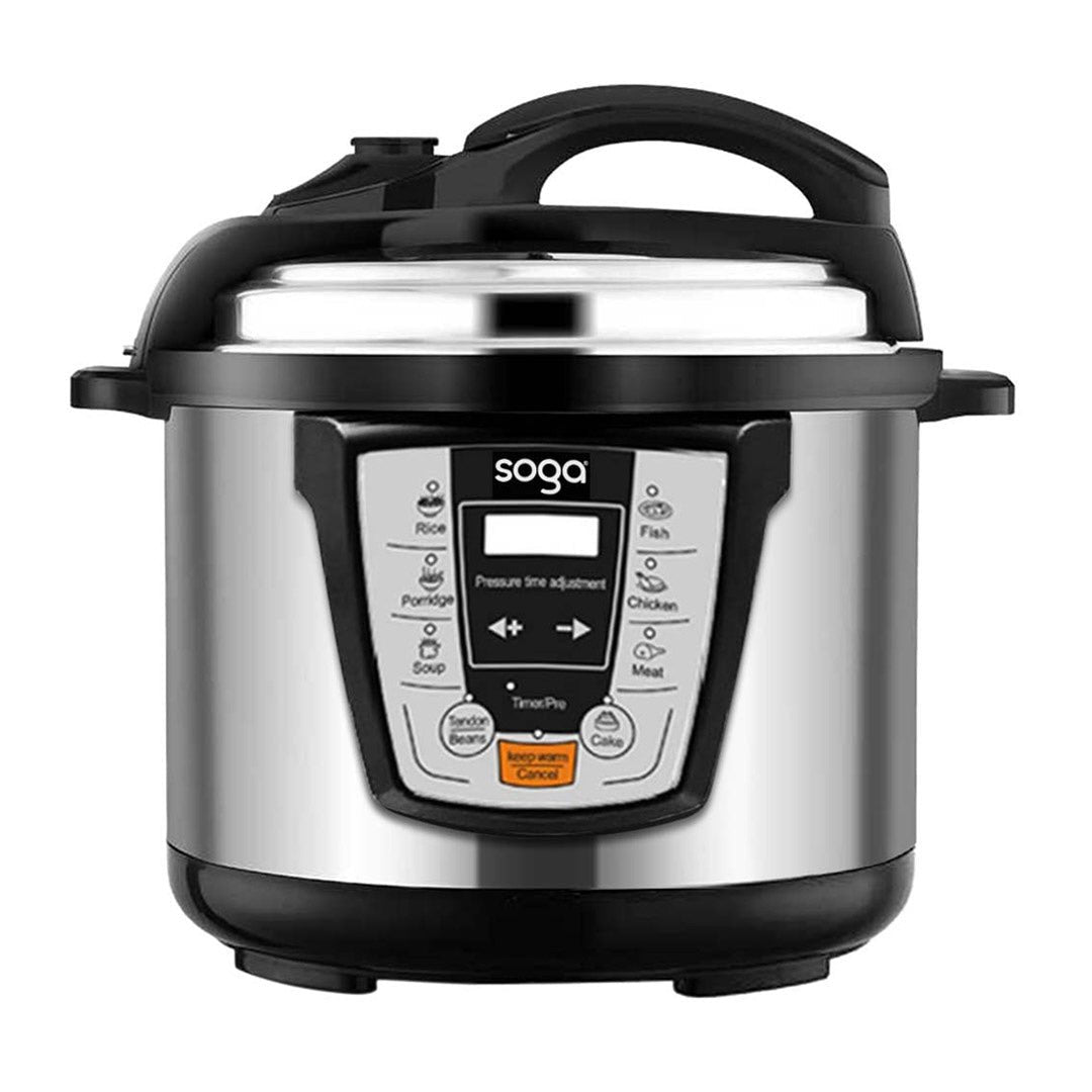 SOGA 10L Multicooker featuring advanced cooking settings, perfect for fast cooking for big gatherings.