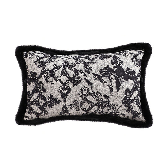 Elegant Black Throw pillow