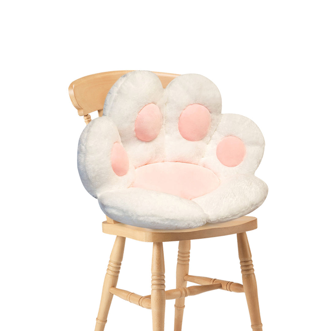 70cm White Paw Shape Cushion