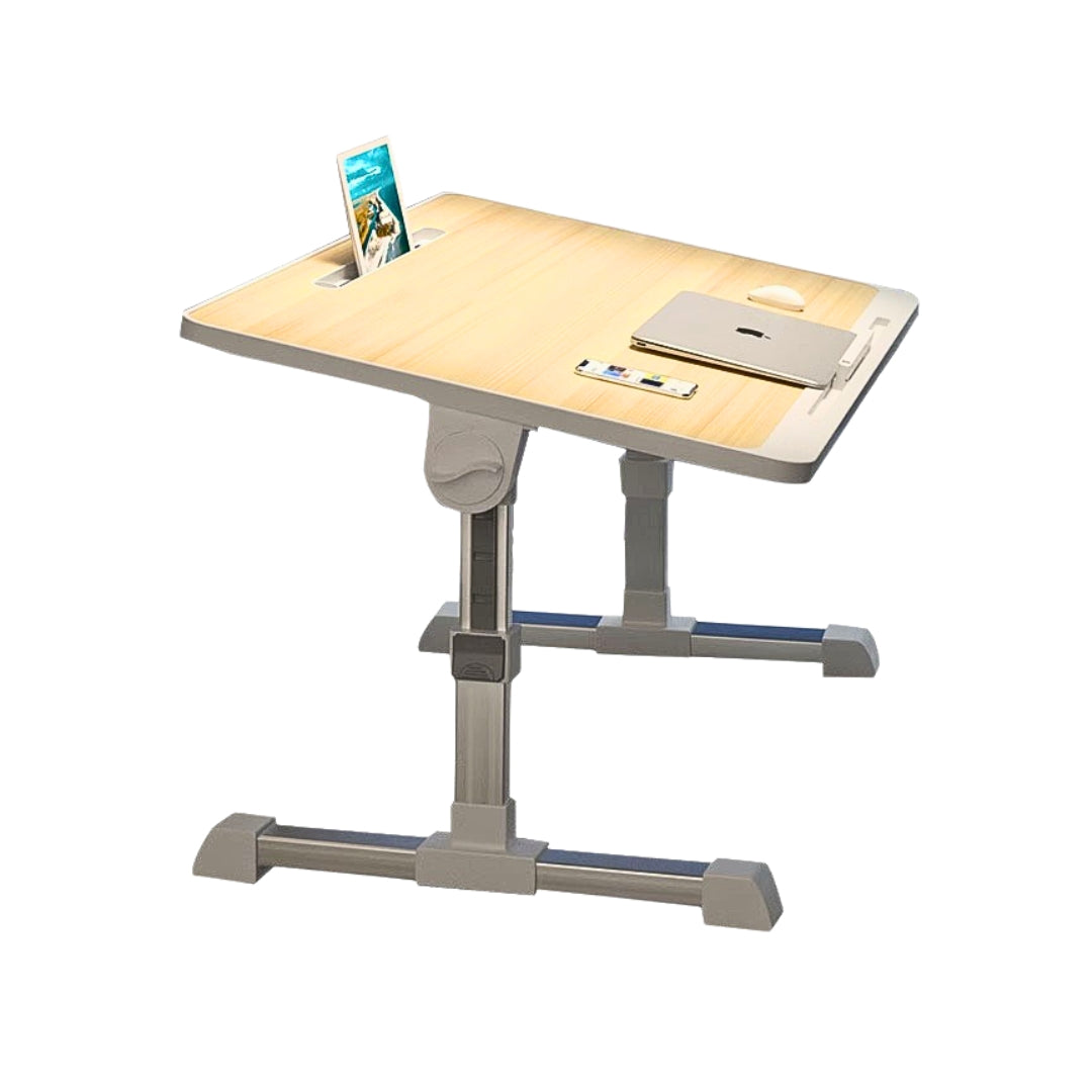 SOGA 60X40cm Wood Small Laptop Bed Portable Foldable Study Table Adjustable