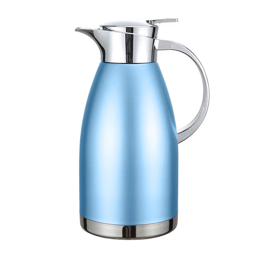 Soga Premium 1.8L Blue Color 3-Layer Vacuum Insulated Stainless Steel Flask  Ideal for Home and Office