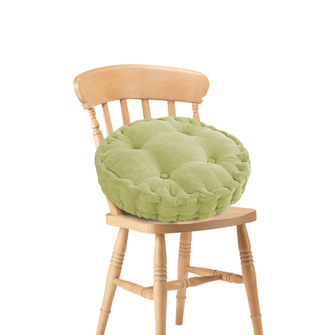 Green Plush Round Cushion