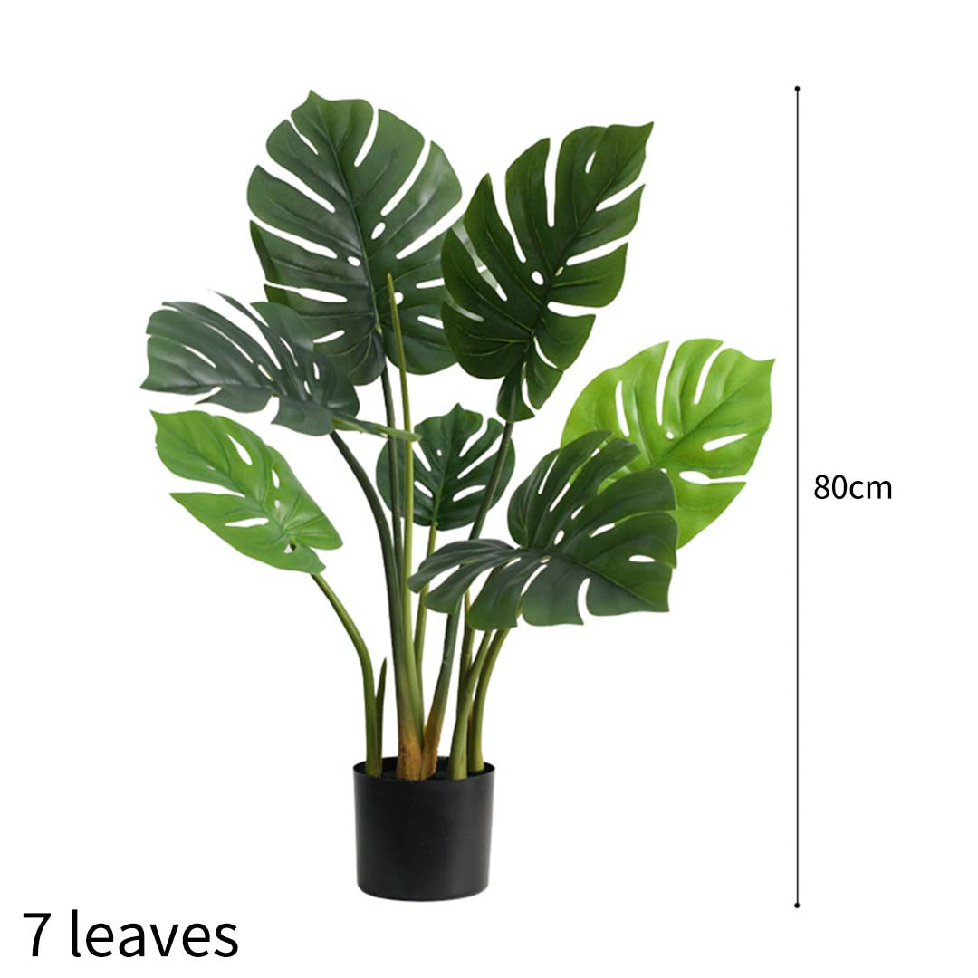 SOGA 80cm Artificial Potted Turtle Back Plant