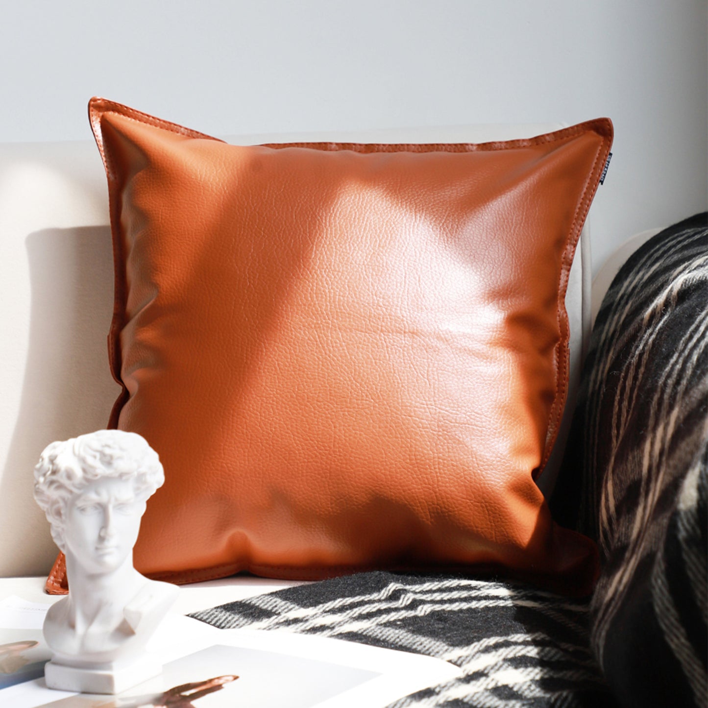 CityEdge Leather Pillow