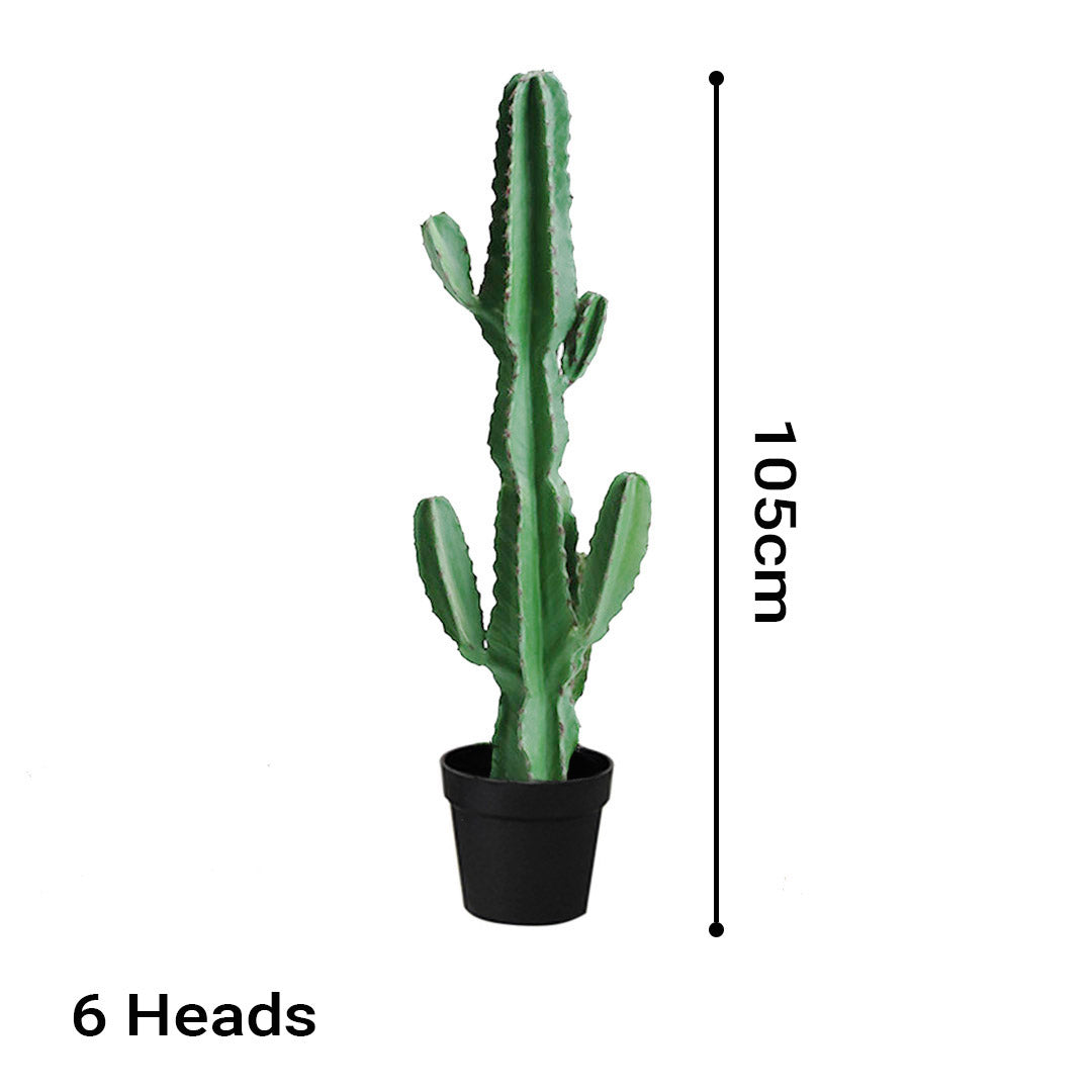 SOGA 105cm Artificial Indoor Cactus Tree 6 Heads