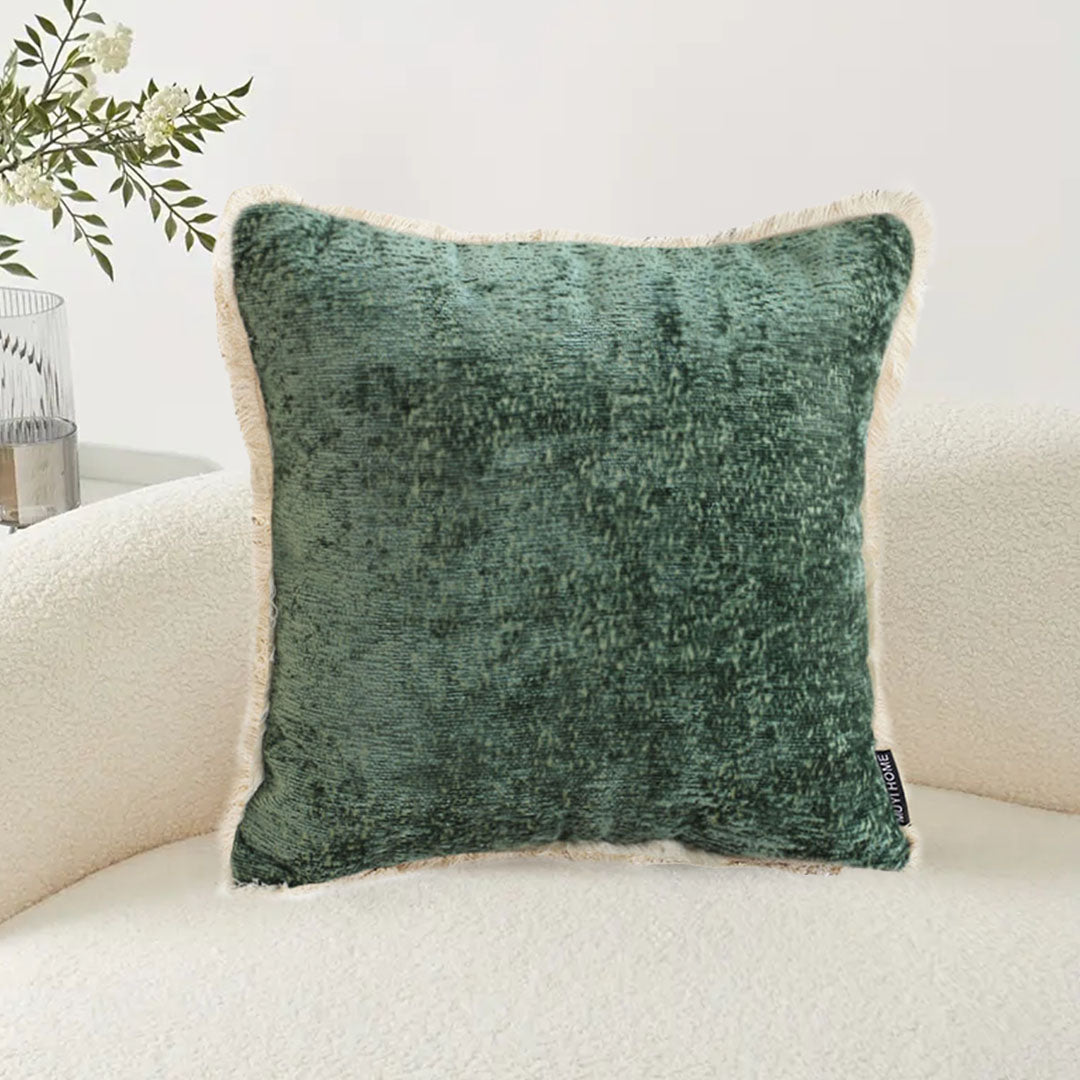 Green Luxe Chenille Pillow