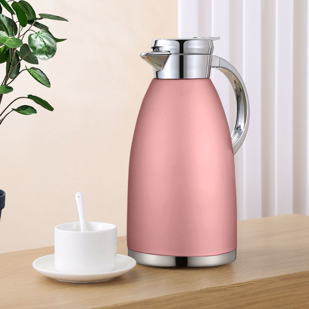 Soga Premium 2.3L Rose Color 3-Layer Vacuum Insulated Stainless Steel Flask  Ideal for Home and office Office