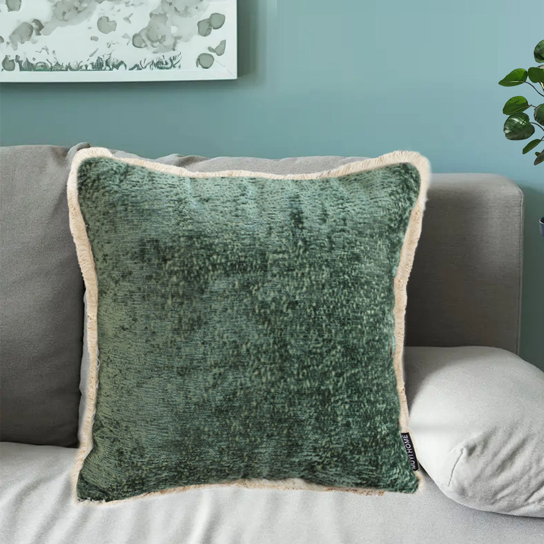 Green Luxe Chenille Pillow