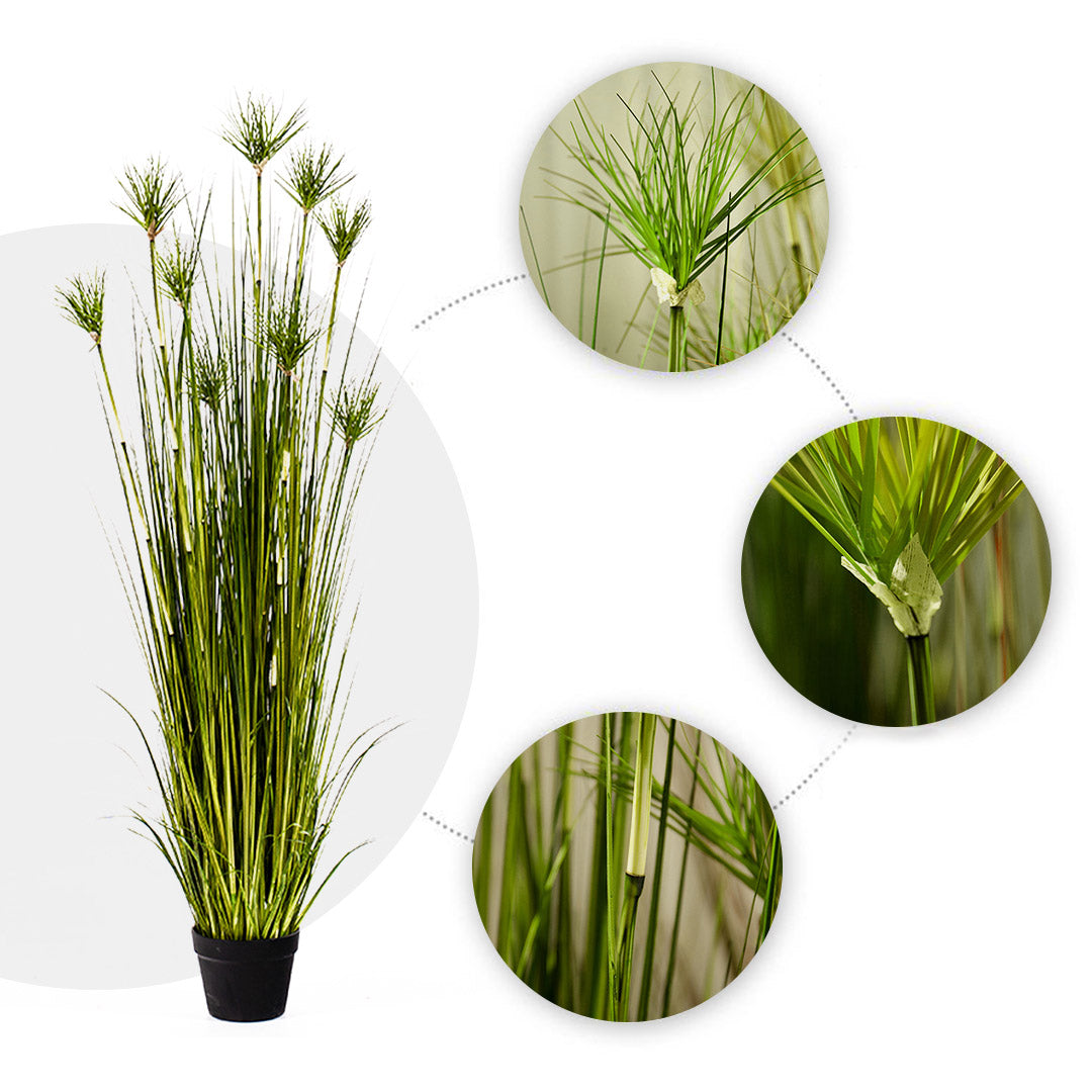 SOGA 150cm Green  Artificial Indoor Potted Papyrus Plant