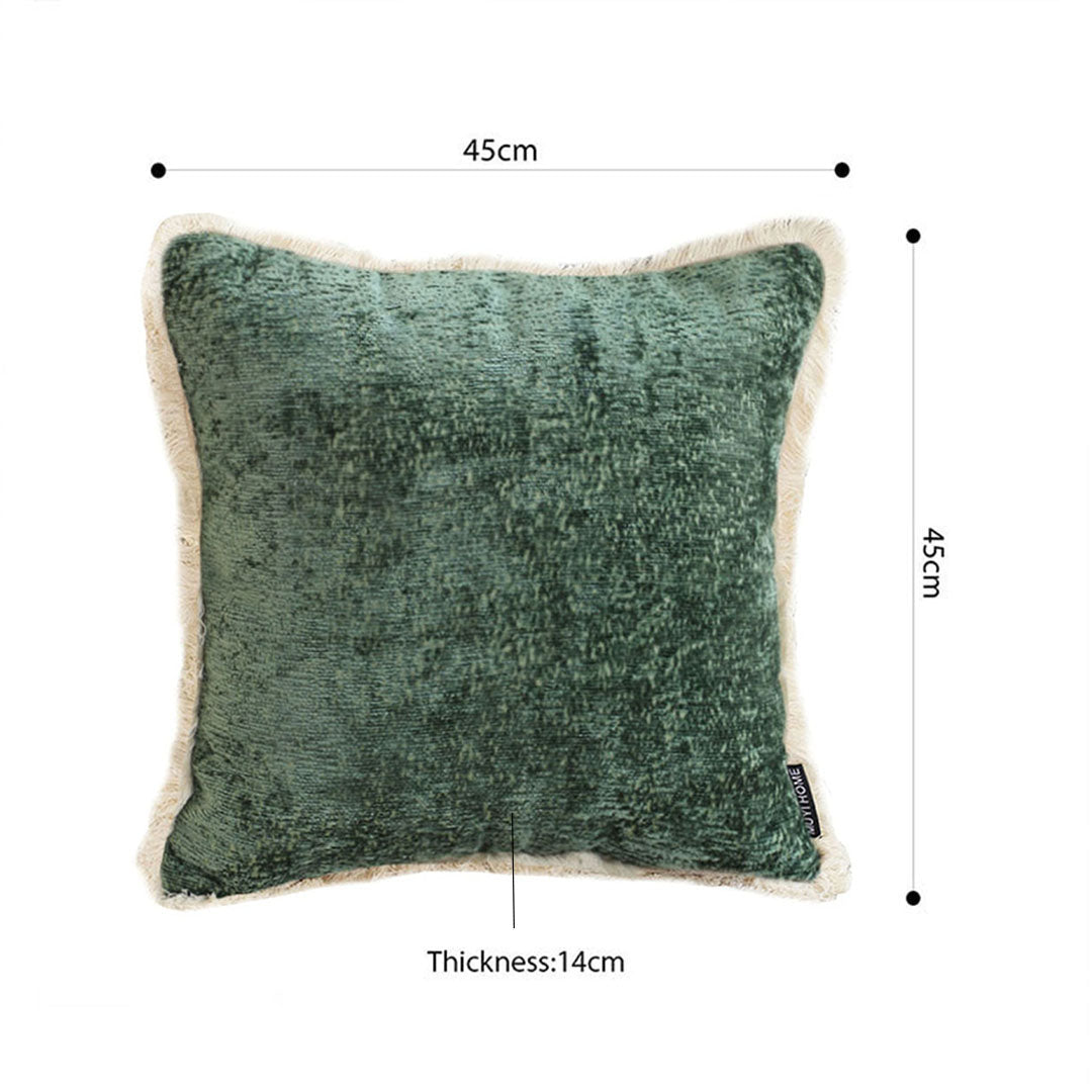 Green Luxe Chenille Pillow