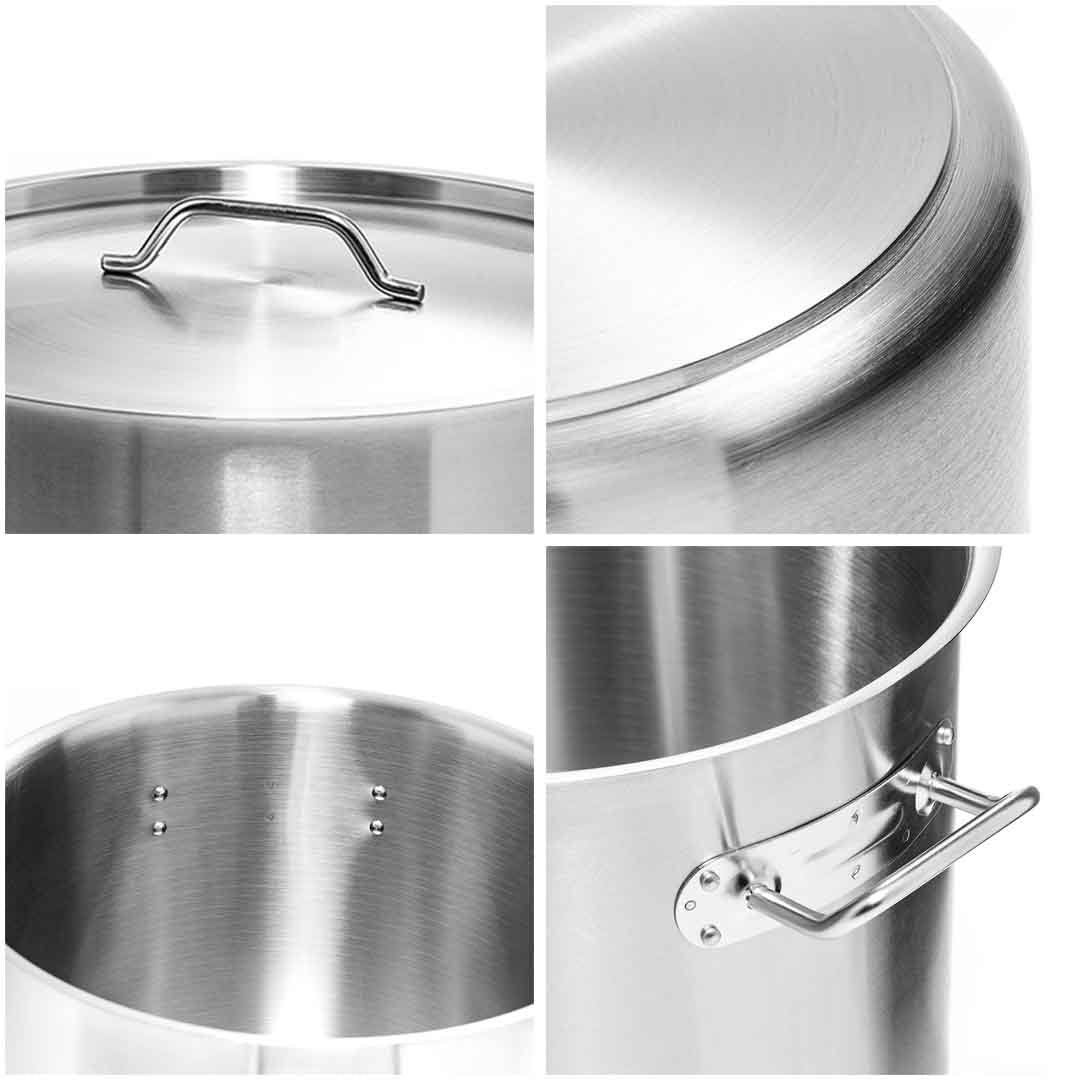 33L Top Grade 18/10 Stainless Steel Stockpot