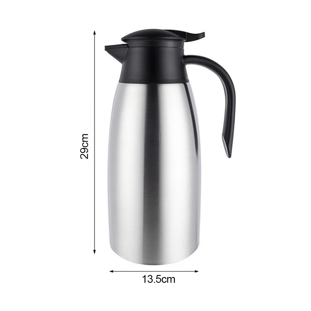 SOGA 2.0L Silver Color 3-Layer Stainless Steel Vacuum Durable Thermal Flask