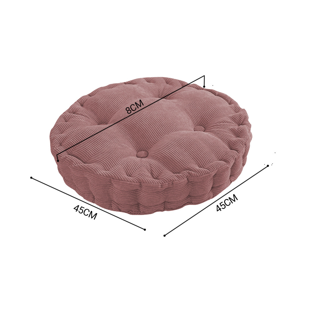 Coffee Plush Round Cushion