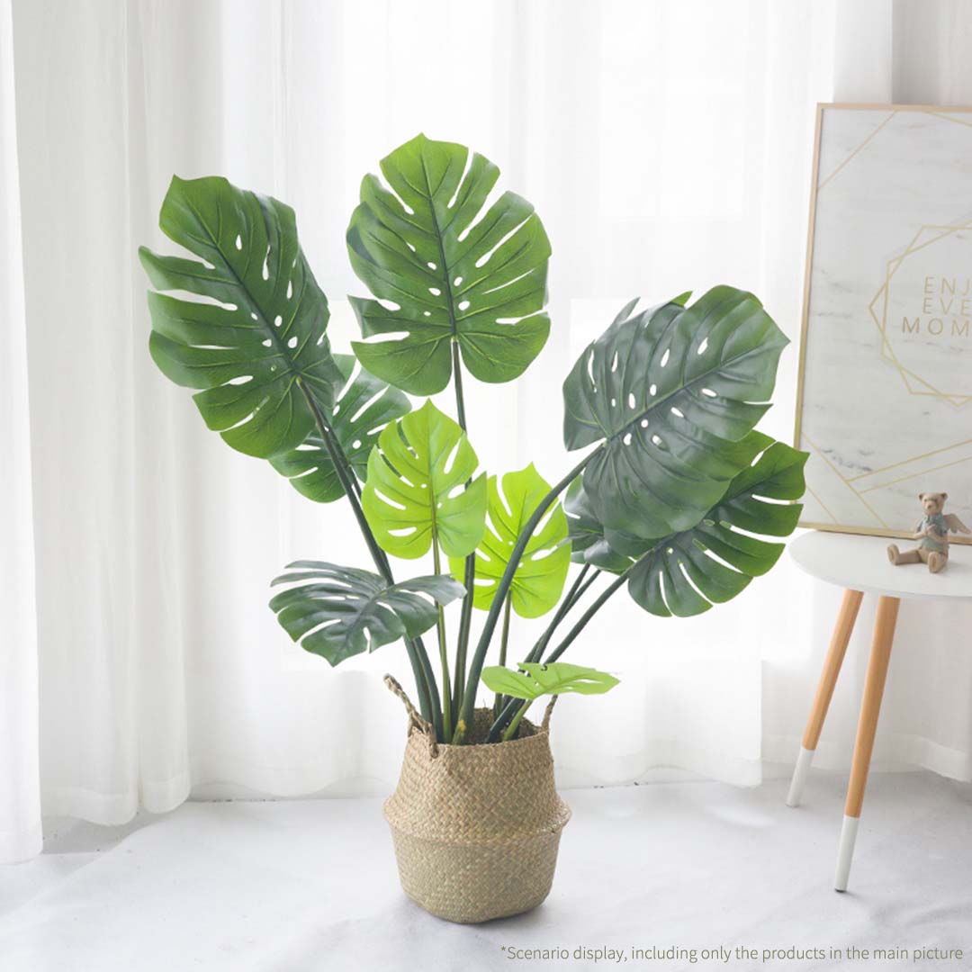 SOGA 80cm Artificial Potted Turtle Back Plant