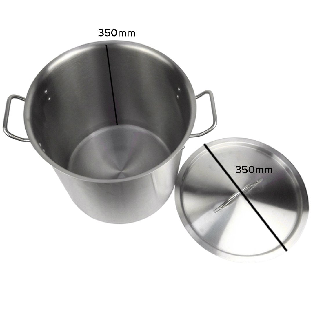 33L Top Grade 18/10 Stainless Steel Stockpot