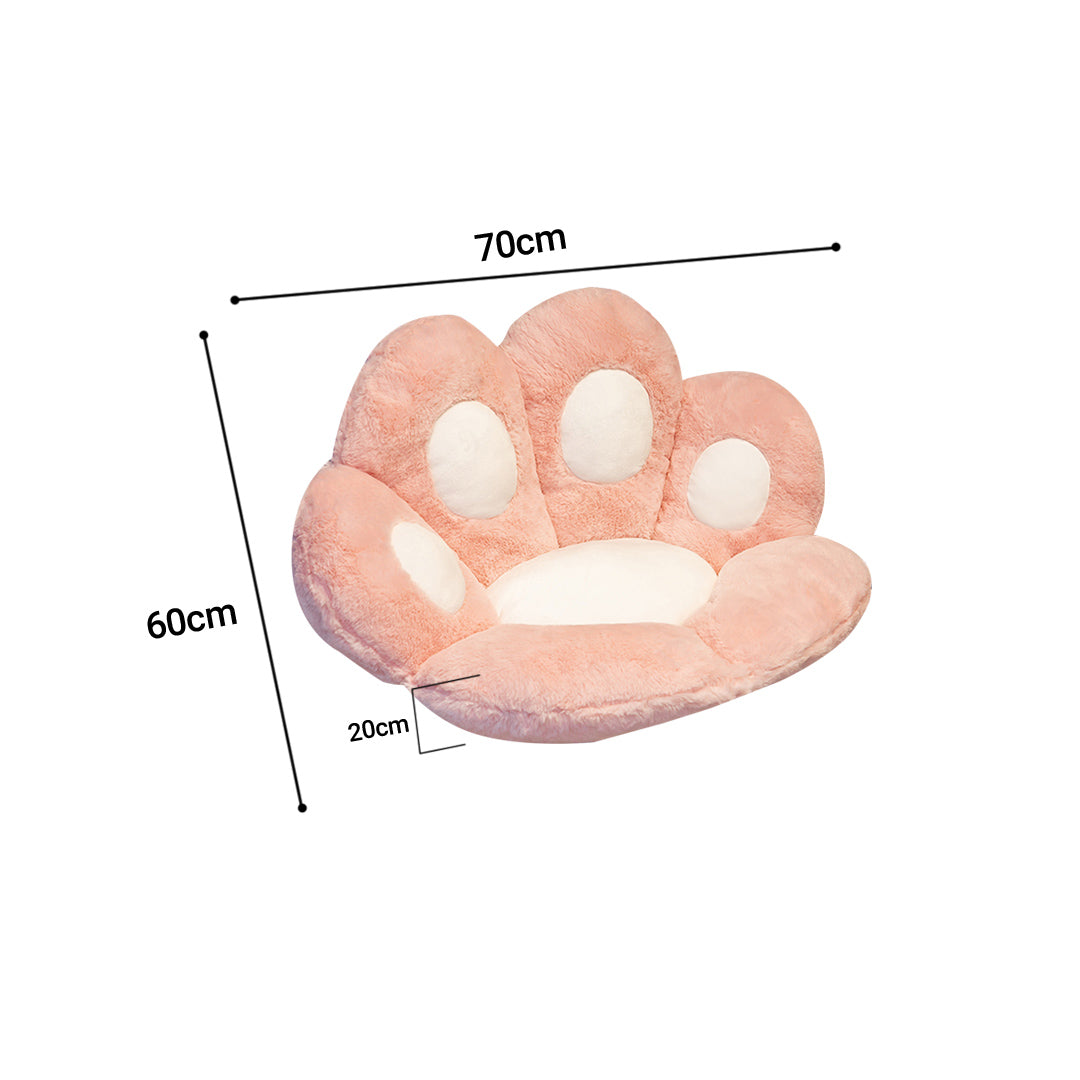 70cm Pink Paw Shape Cushion