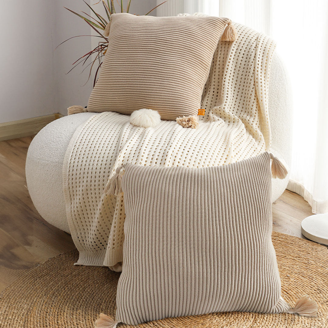 Textured Square Pillow