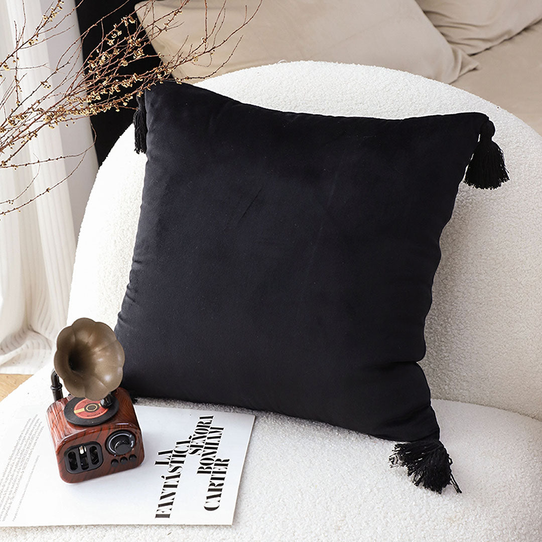 BlackOpulence Throw Pillow