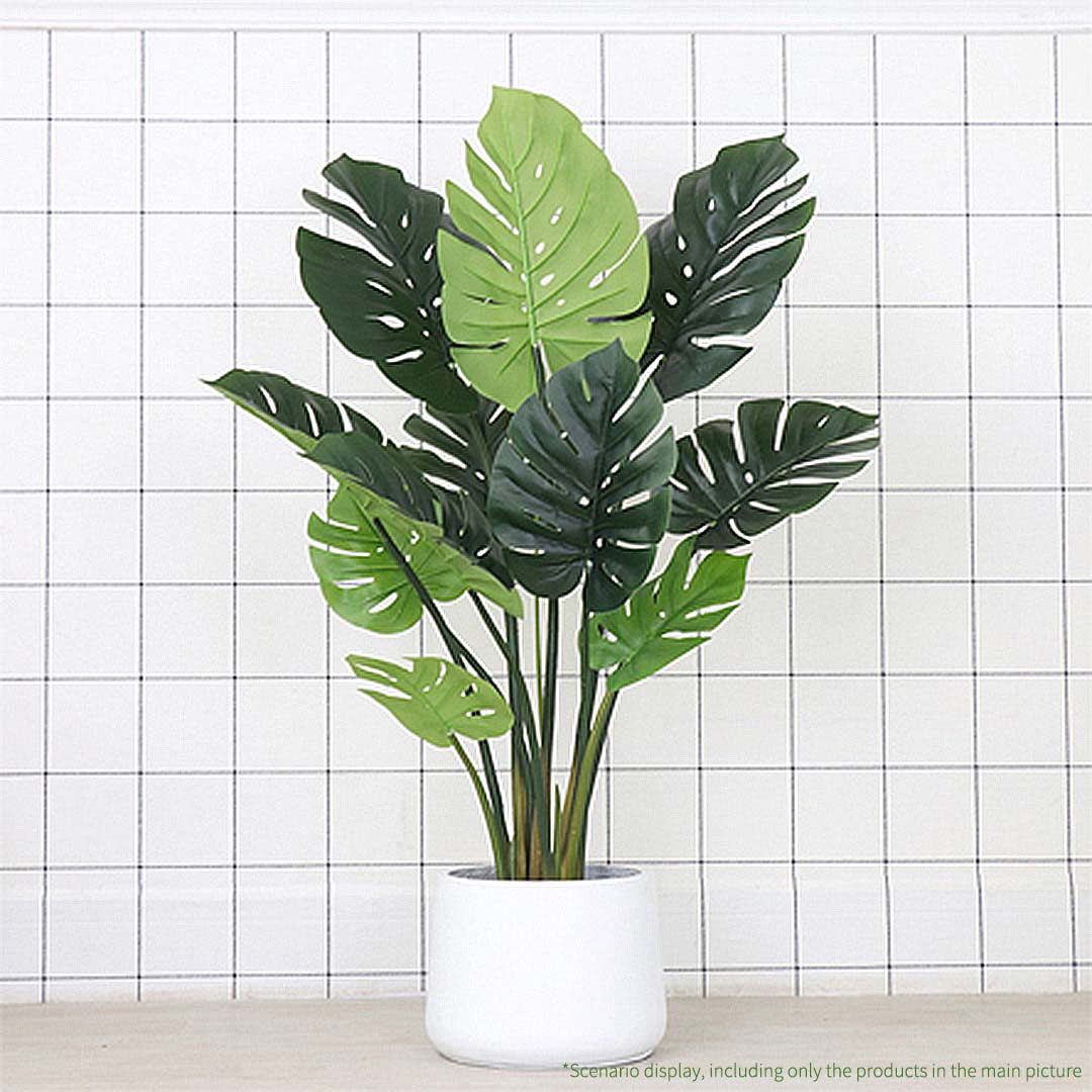 SOGA 80cm Artificial Potted Turtle Back Plant