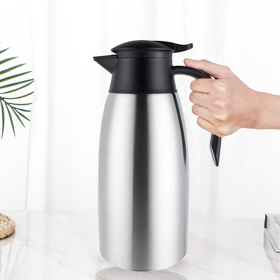 SOGA 2.0L Silver Color 3-Layer Stainless Steel Vacuum Durable Thermal Flask