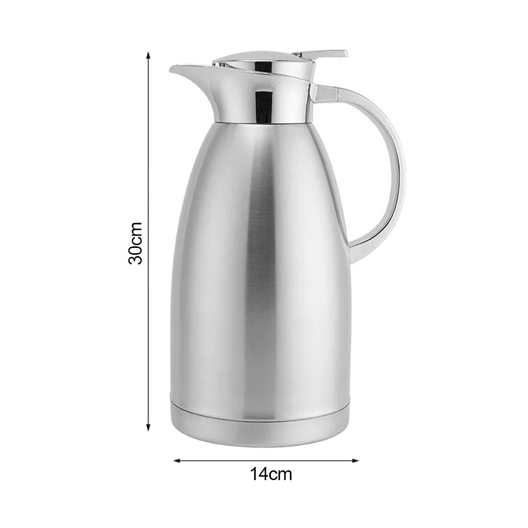 SOGA 2.3L Silver Double-Wall vacuum with 2 layers stainless steel Construction Thermal Flask