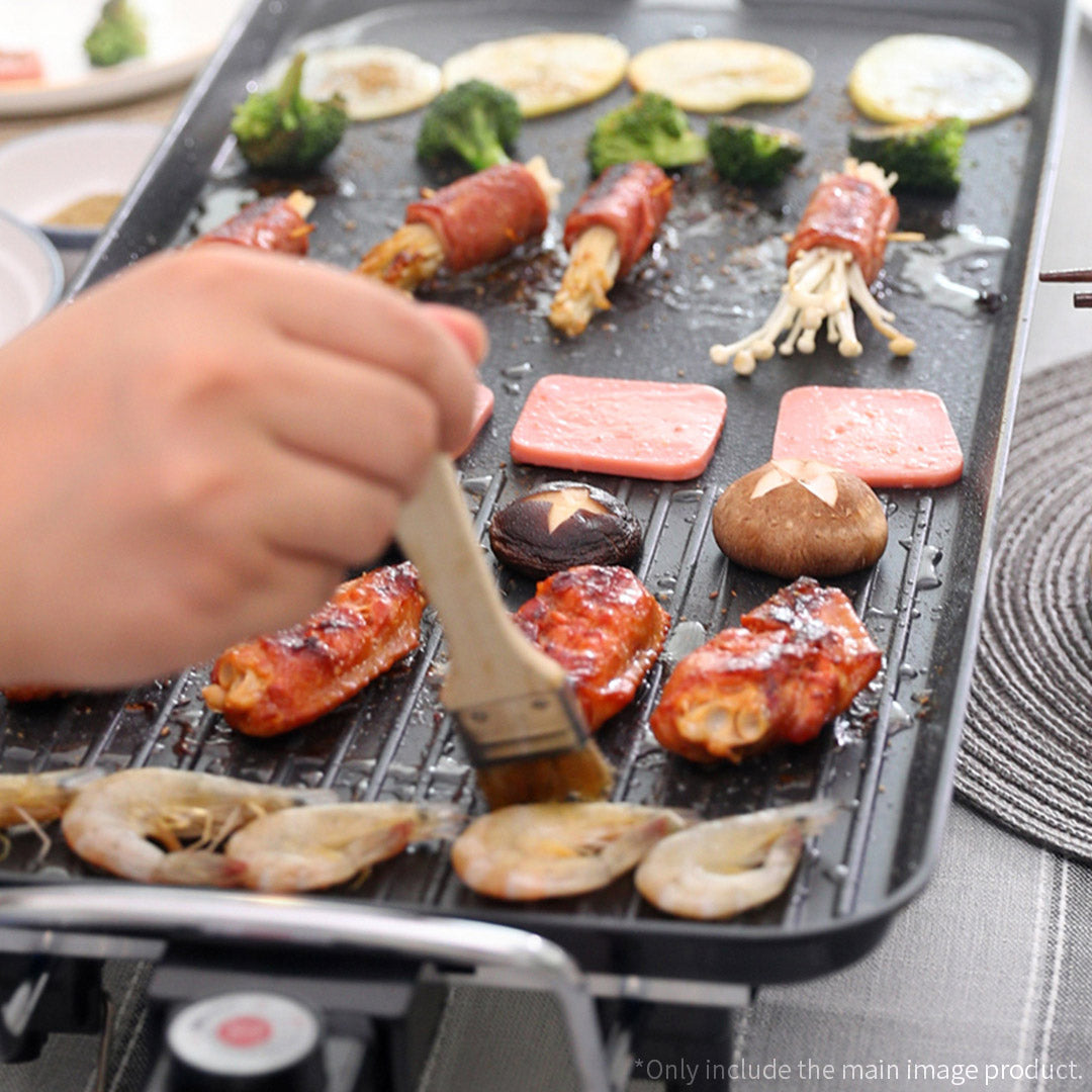 68cm Electric BBQ Grill Non-stick Hot Plate 6-8 Person