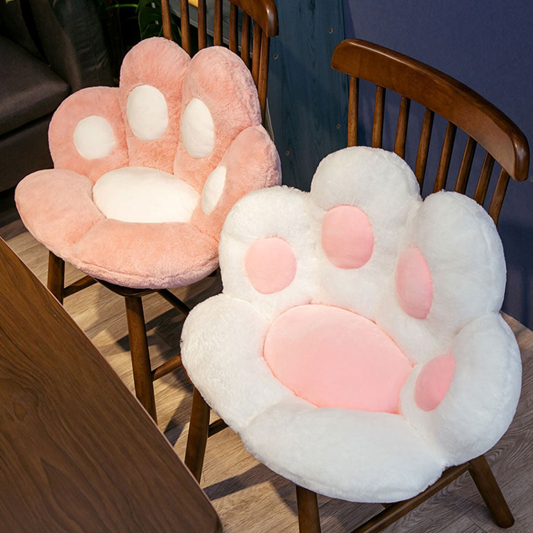 70cm Pink Paw Shape Cushion