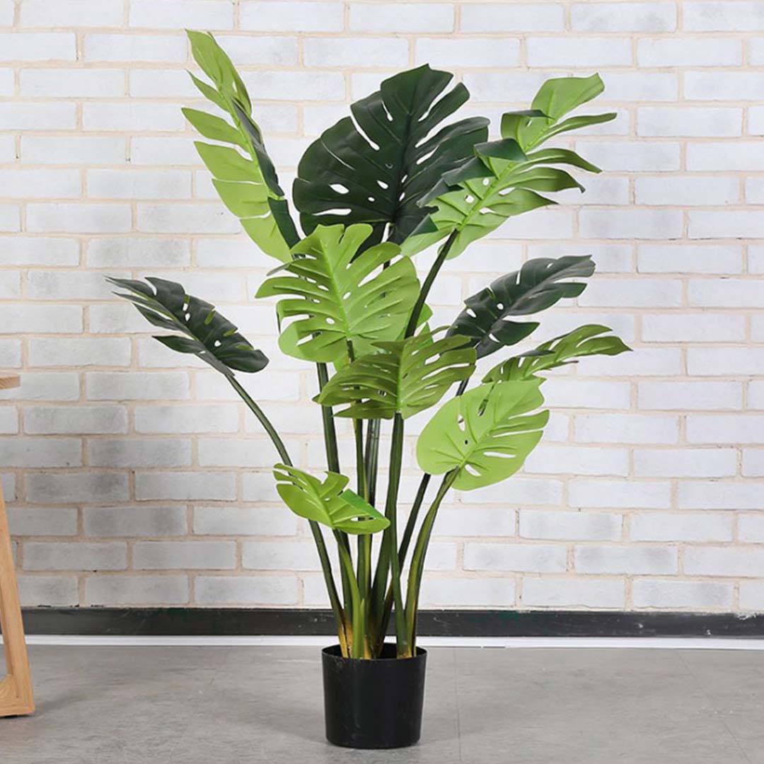 SOGA 80cm Artificial Potted Turtle Back Plant