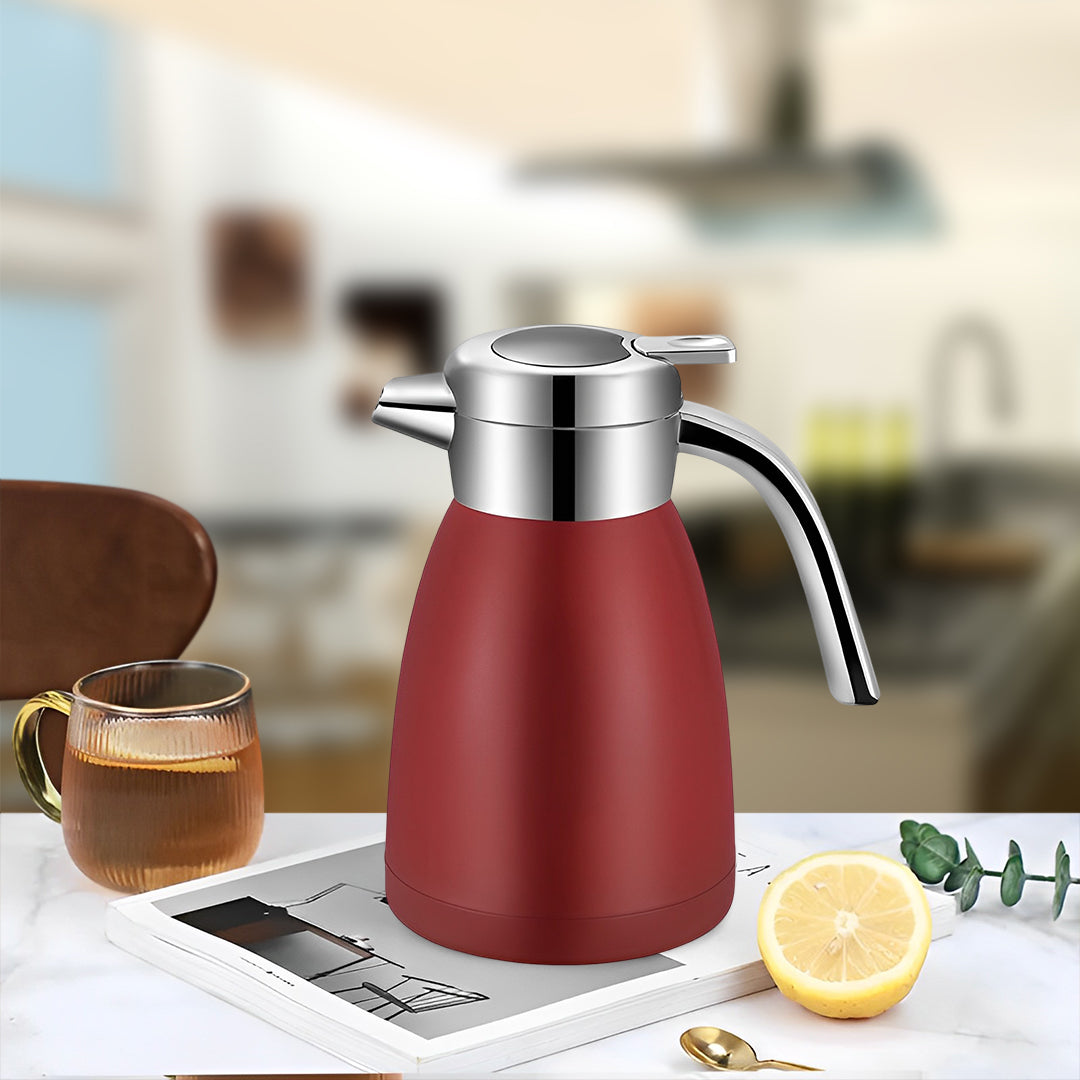 SOGA 1.2L Stainless Steel Kettle Red