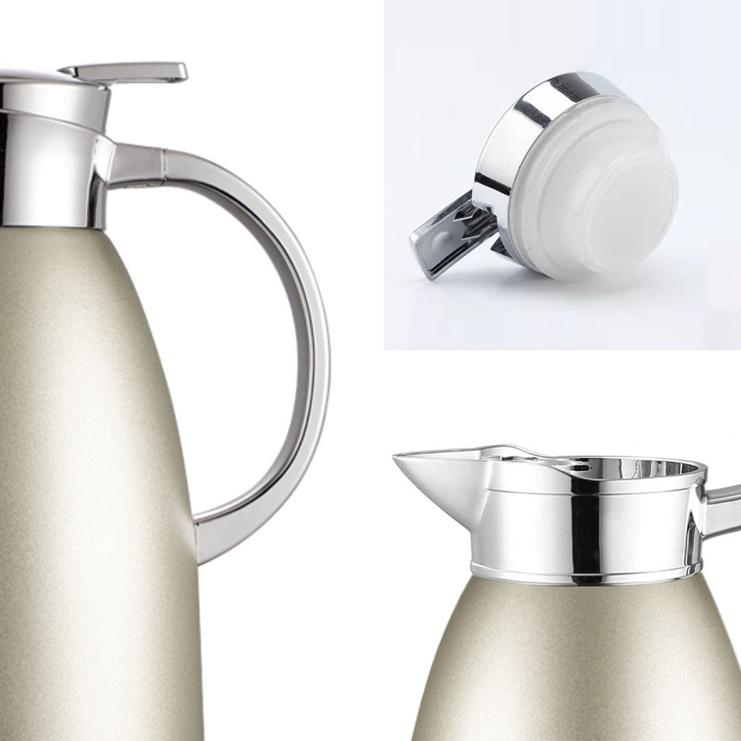 SOGA 1.8LSilver Double-Wall vacuum with 2 layers stainless steel Construction Thermal Flask