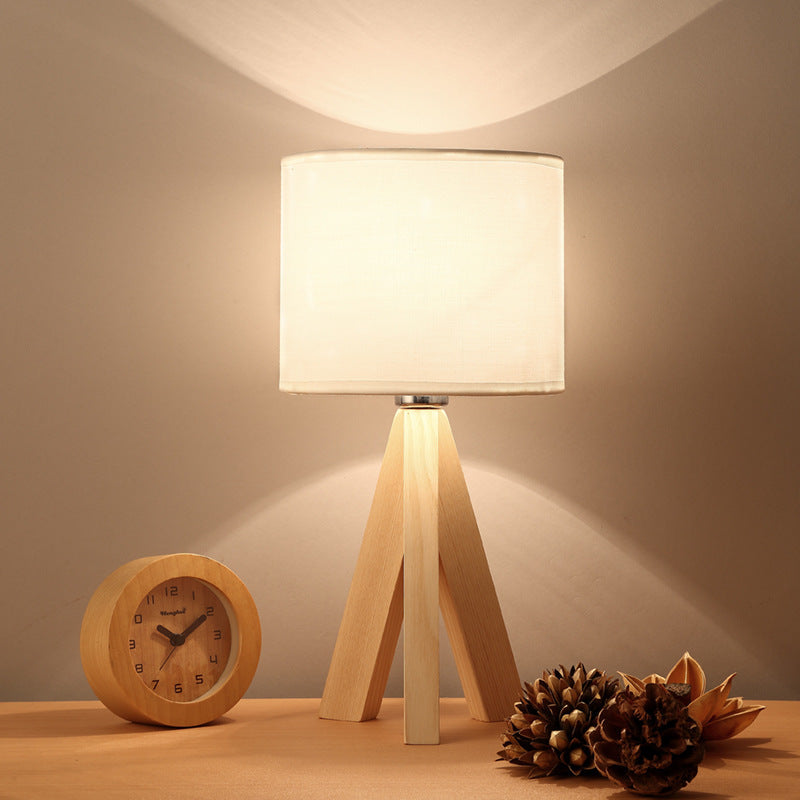 Minimalist Bedside Wooden Table Lamp