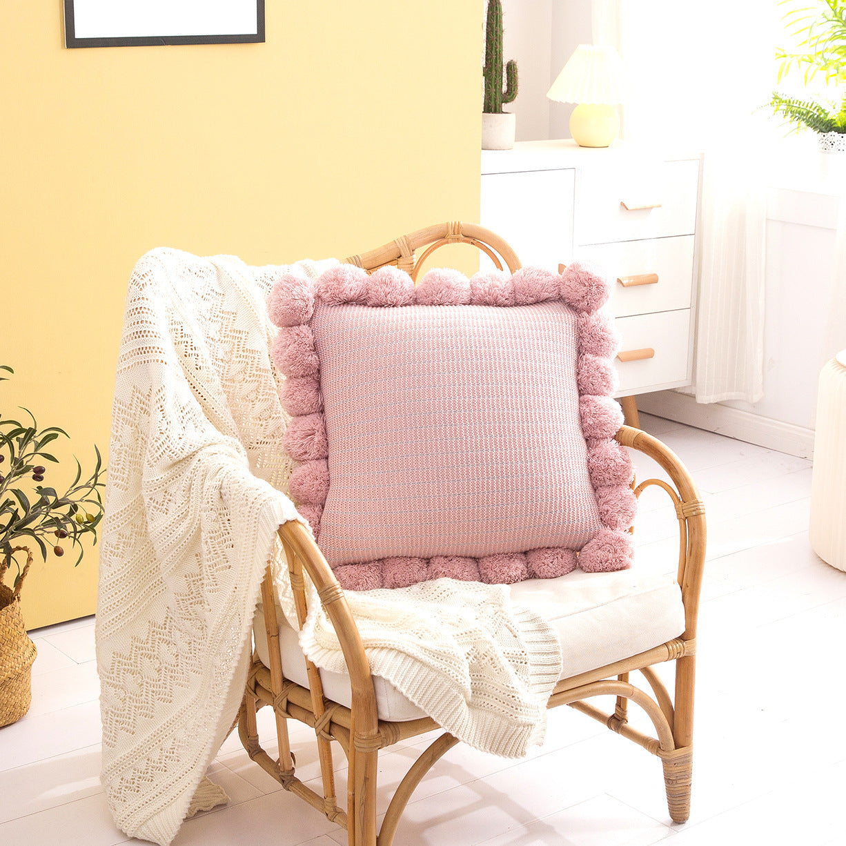 Luxury Knitted Throw Pillow