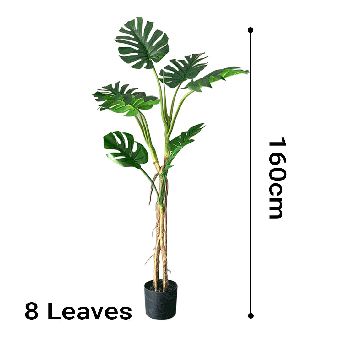 160cm Artificial Turtle Back Plant has 8 leaves and 160cm height