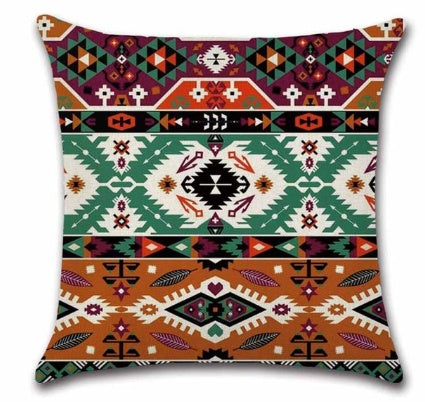 Mandala Pillow Covers Cotton Linen Cushion Cover