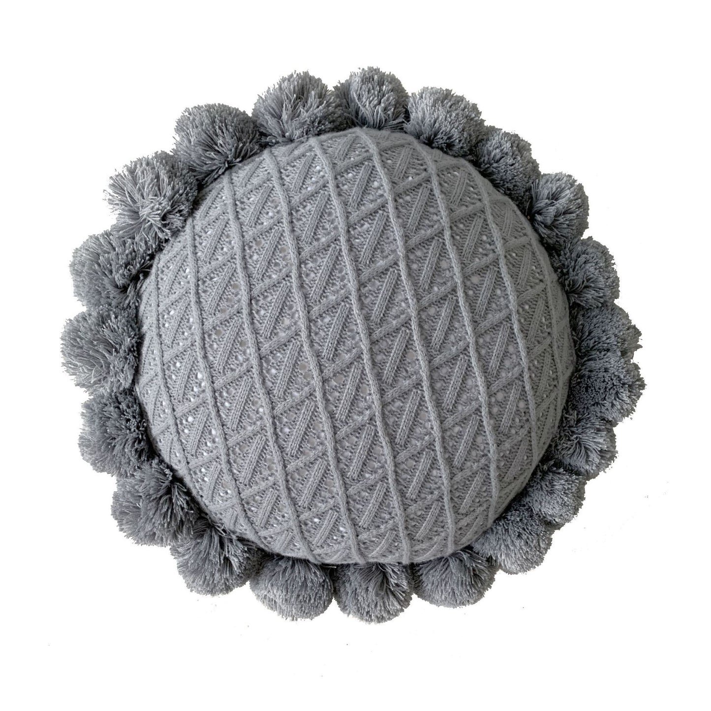 Ball Throw Pillow Futon Knitted Cushion Nordic Design Knitted Yarn