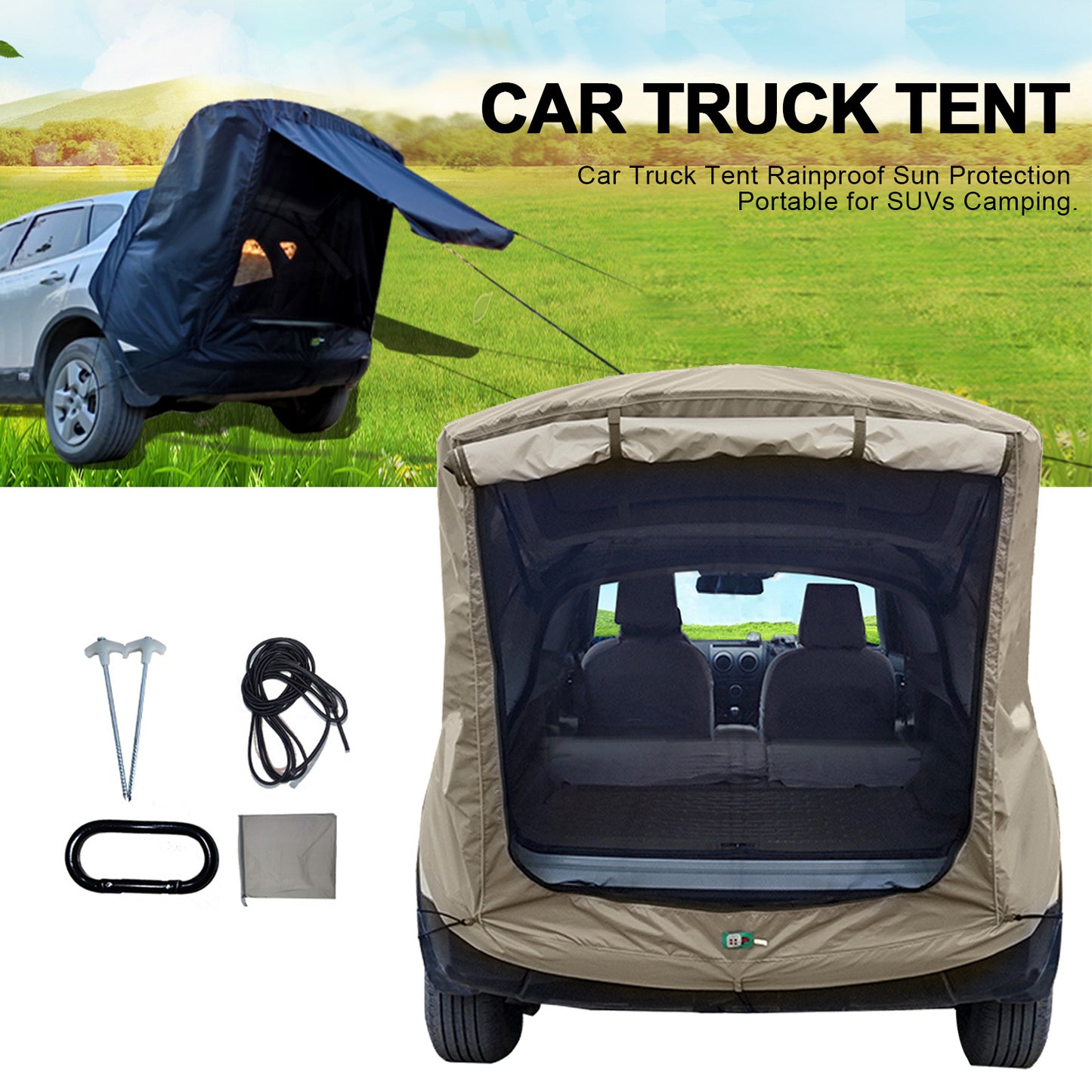 Car Trunk Extension Tent- Rear