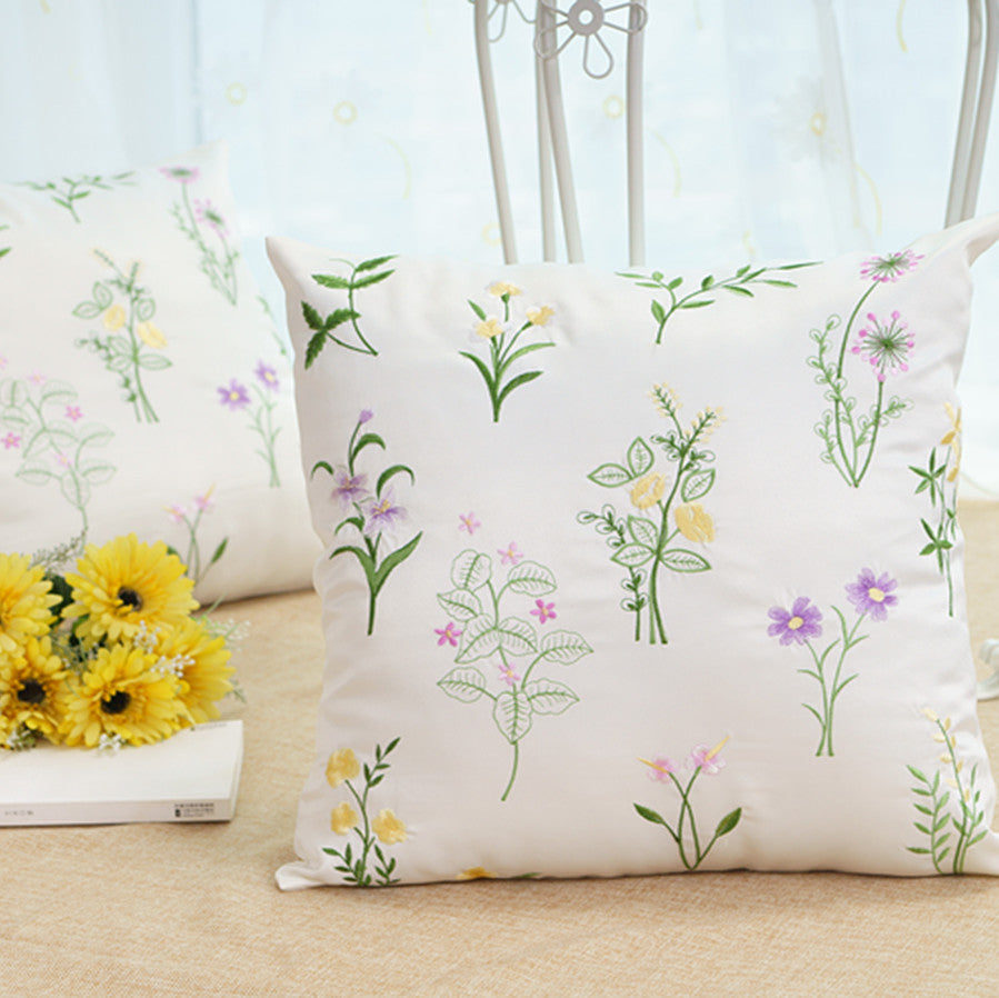 Pastoral Style Fashion Embroidery Pillow