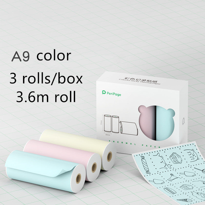 Mini Bluetooth Wireless Thermal Printer Paper Sticker Label Printer