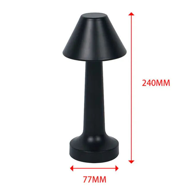 Retro Bar Desk Table Lamp Rechargeable Wireless Touch Sensor