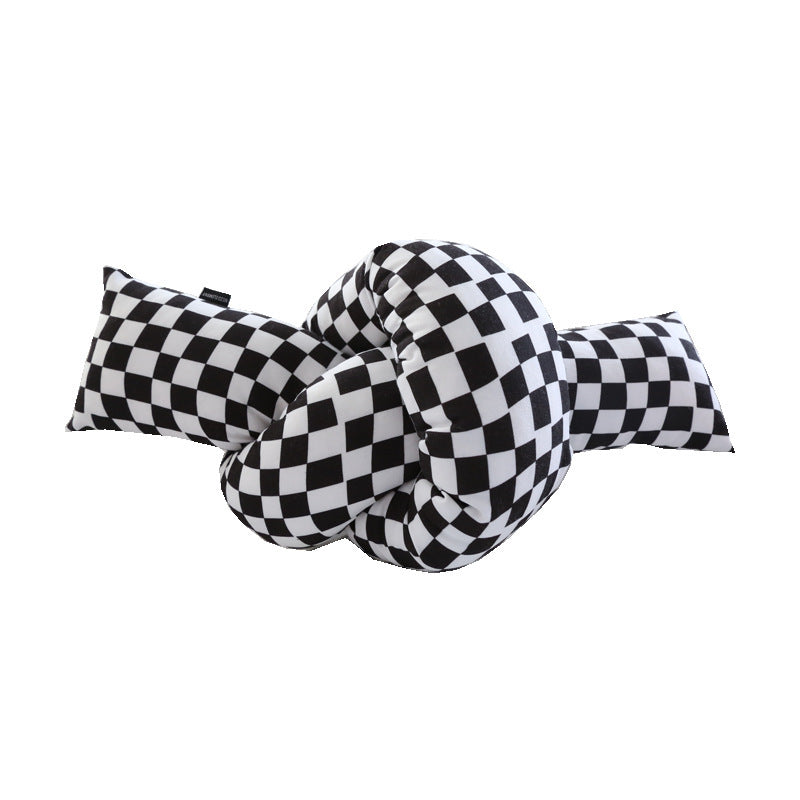 Checkerboard Twist Sofa Decorative Cushions