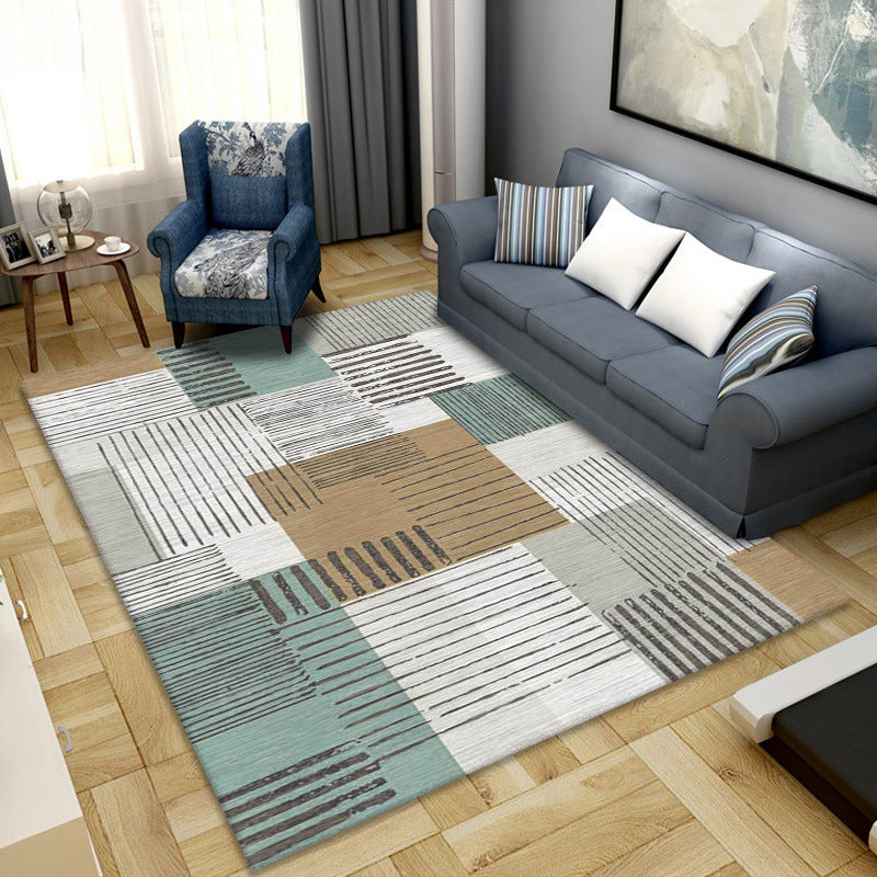 Geometric print carpets