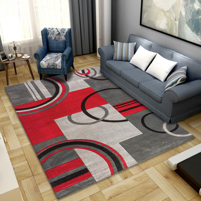 Geometric print carpets