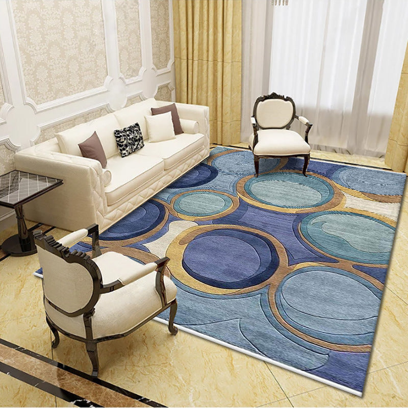 Geometric print carpets