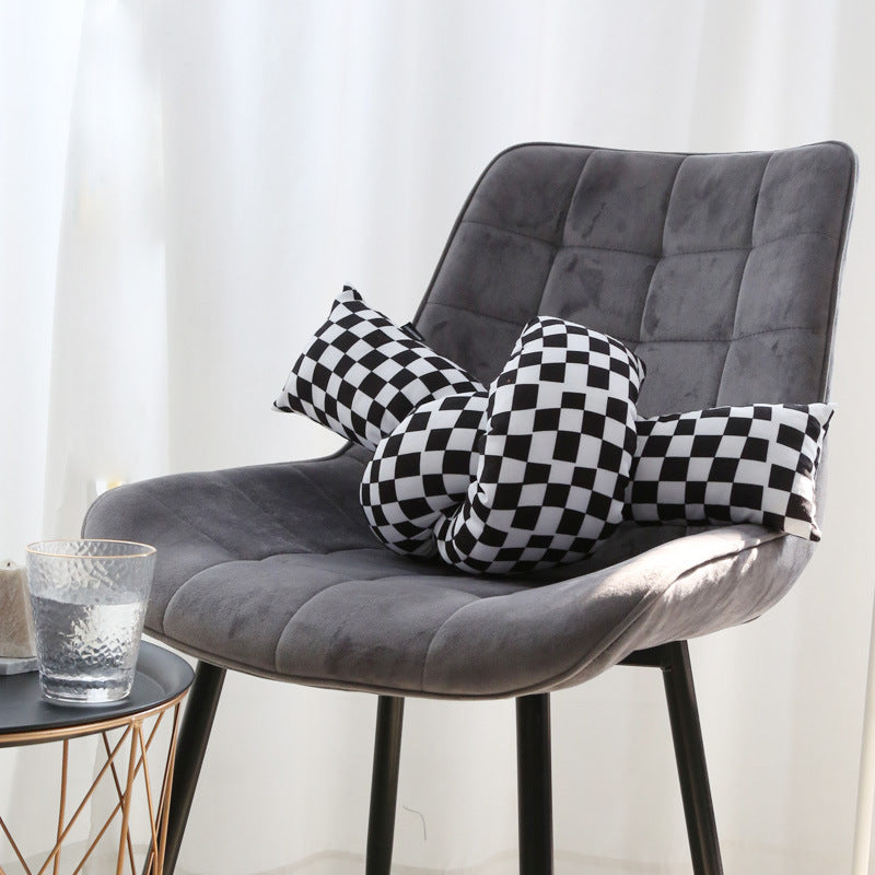 Checkerboard Twist Sofa Decorative Cushions