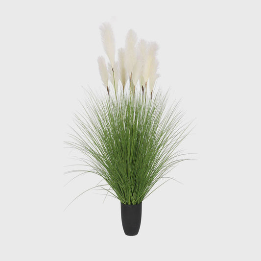 SOGA 137cm Artificial Indoor Potted Bulrush Grass Tree