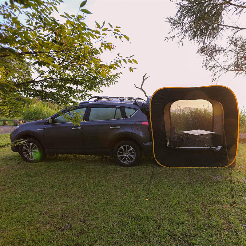 QuickShade Pop-up Car Tail Tent: Waterproof Outdoor Camping Shelter