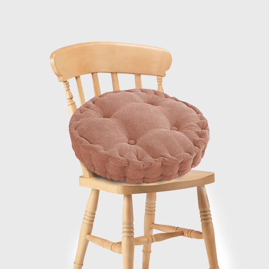 Coffee Plush Round Cushion